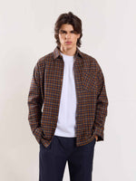 Load image into Gallery viewer, Brown Flannel Overshirt