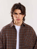 Load image into Gallery viewer, Brown Flannel Overshirt