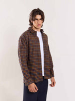 Load image into Gallery viewer, Brown Flannel Overshirt