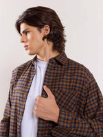 Load image into Gallery viewer, Brown Flannel Overshirt