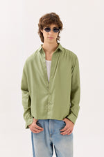Load image into Gallery viewer, Mint Green Drape Shirt