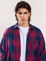 Load image into Gallery viewer, Purple Flannel Overshirt