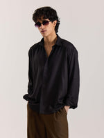Load image into Gallery viewer, Black Drape Shirt