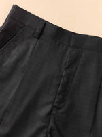 Load image into Gallery viewer, Black Straight Fit Checked Trousers