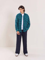 Load image into Gallery viewer, Green Flannel Overshirt