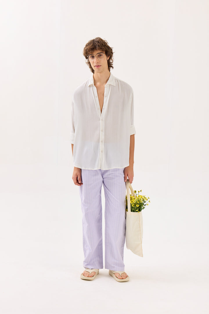 Off White Wrinkled Shirt