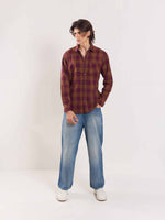 Load image into Gallery viewer, Brown Flannel Overshirt
