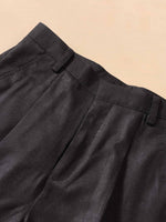 Load image into Gallery viewer, Black Textured Baggy Fit Trousers