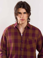 Load image into Gallery viewer, Brown Flannel Overshirt