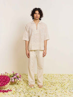 Load image into Gallery viewer, Beige Embroidered Pullover