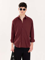 Load image into Gallery viewer, Maroon Poplin Shirt