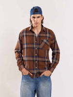 Load image into Gallery viewer, Dark Brown Flannel Overshirt
