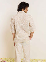 Load image into Gallery viewer, Beige Embroidered Pullover