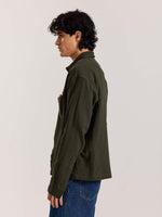 Load image into Gallery viewer, Dark Olive Gauze Holiday Shirt