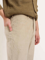 Load image into Gallery viewer, Beige Corduroy Trousers