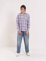Load image into Gallery viewer, Lilac Flannel Overshirt