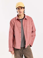 Load image into Gallery viewer, Dusty Pink Corduroy Oversized Shirt