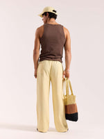 Load image into Gallery viewer, Butter Yellow Linen Pull-on Pants