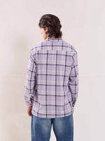 Load image into Gallery viewer, Lilac Flannel Overshirt