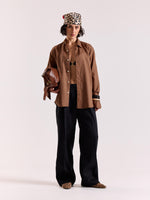 Load image into Gallery viewer, Rust Brown Linen-blend Shirt