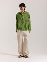 Load image into Gallery viewer, Light Green Gauze Holiday Shirt