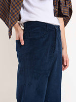 Load image into Gallery viewer, Navy Corduroy Trousers