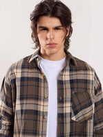 Load image into Gallery viewer, Olive Flannel Overshirt