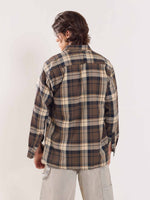 Load image into Gallery viewer, Olive Flannel Overshirt
