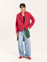 Load image into Gallery viewer, Cherry Red Gauze Holiday Shirt