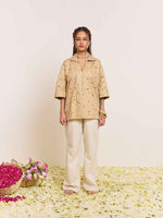 Load image into Gallery viewer, Dark Beige Cutwork Pullover