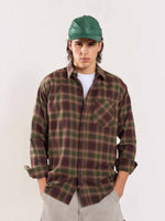 Load image into Gallery viewer, Brown Flannel Overshirt