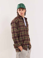 Load image into Gallery viewer, Brown Flannel Overshirt