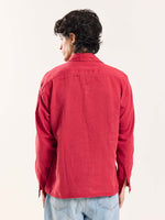 Load image into Gallery viewer, Cherry Red Gauze Holiday Shirt