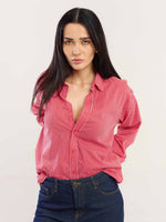 Load image into Gallery viewer, Red Striped Poplin Shirt