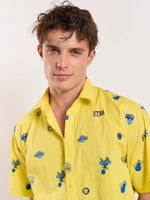 Load image into Gallery viewer, Yellow Bowling Shirt - Cropped Fit