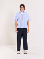 Load image into Gallery viewer, Black Loose Fit Twill Trouser