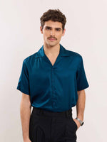 Load image into Gallery viewer, Teal Blue Resort Shirt