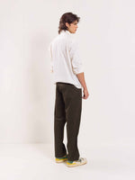 Load image into Gallery viewer, Olive Loose Fit Twill Trousers