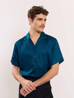 Load image into Gallery viewer, Teal Blue Resort Shirt