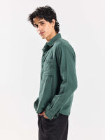 Load image into Gallery viewer, Teal Green Gauze Holiday Shirt