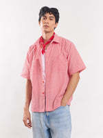 Load image into Gallery viewer, Red Checked Cropped Shirt