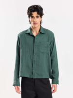 Load image into Gallery viewer, Teal Green Gauze Holiday Shirt