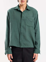 Load image into Gallery viewer, Teal Green Gauze Holiday Shirt