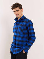 Load image into Gallery viewer, Blue Flannel Overshirt