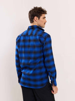 Load image into Gallery viewer, Blue Flannel Overshirt