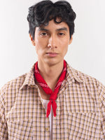 Load image into Gallery viewer, Brown Checked Cropped Shirt