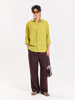 Load image into Gallery viewer, Lime Green Wrinkled Shirt