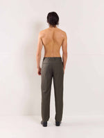 Load image into Gallery viewer, Dark Taupe Straight Fit Trousers