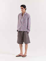 Load image into Gallery viewer, Green & Burgundy Glen Checks Cropped Shirt
