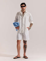 Load image into Gallery viewer, Off White Linen-blend Shirt (Pre-Order)